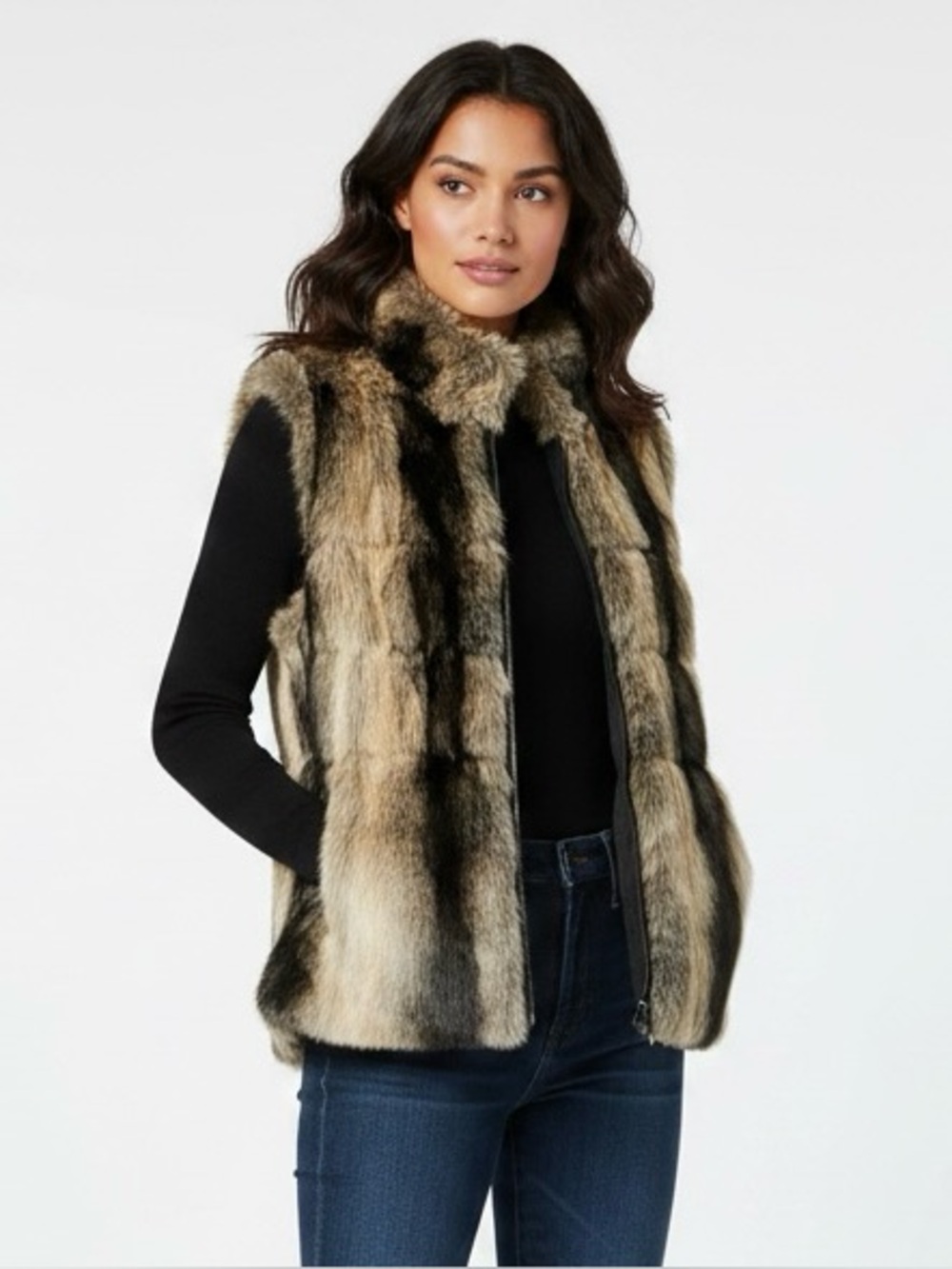 Powder River Outfitters Faux Fur Vest Panhandle Collection